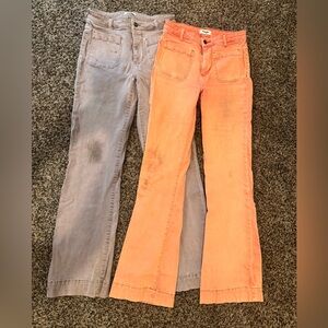 Lot of Wrangler flare leg pants women’s 28x32